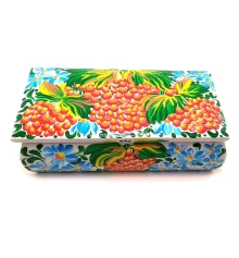 Шкатулка «Калина белая» массив дерева расписано вручную (21×11×7 см) купить в интернет магазине подарков ПраздникШоп