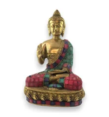 Будда бронзовый бирюза купить в интернет магазине подарков ПраздникШоп