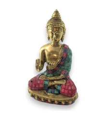 Будда бронзовый бирюза купить в интернет магазине подарков ПраздникШоп
