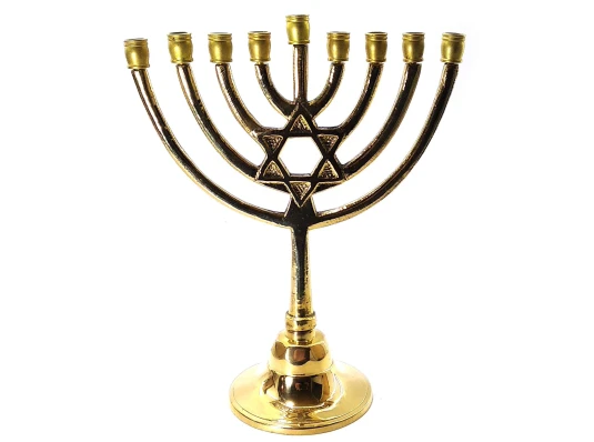 Подсвечник «Ханукия» бронзовый (21×16.5×8.5 см) (515 г) купить в интернет магазине подарков ПраздникШоп