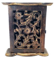 Ключница резная манговое дерево (24.5×21×7 см) купить в интернет магазине подарков ПраздникШоп