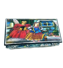 Шкатулка «Диканька» (9×16×7.5 см) массив дерева купить в интернет магазине подарков ПраздникШоп