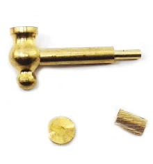 Трубка курительная бронза «Молоток» золото (6.5×3×1.5 см) купить в интернет магазине подарков ПраздникШоп