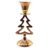 Свічник бронзовий омеднений «Ялинка» (13×5×5 см)