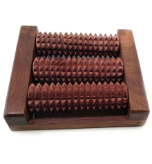 Массажер для ног розовое дерево (16×14.5×4 см) купить в интернет магазине подарков ПраздникШоп