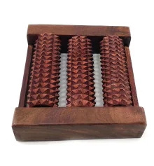 Массажер для ног розовое дерево (16×14.5×4 см) купить в интернет магазине подарков ПраздникШоп