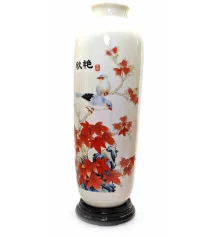 Ваза фарфоровая на подставке «Птицы» (27.5×8×8 см) купить в интернет магазине подарков ПраздникШоп