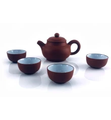 Сервиз глиняный коричневый (17×18×9.5 см) купить в интернет магазине подарков ПраздникШоп