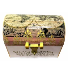 Сундук «Карта Мира» дерева массив дерева (34×22×26 см) купить в интернет магазине подарков ПраздникШоп