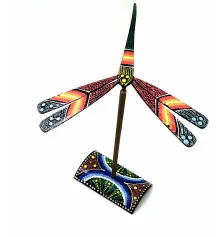Стрекоза-балансир бамбуковая расписная (18×20×20 см) купить в интернет магазине подарков ПраздникШоп