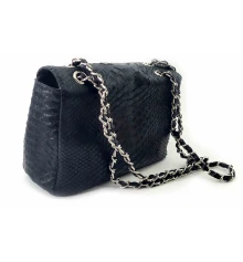 Сумочка из кожи питона (20×14×8 см) черная купить в интернет магазине подарков ПраздникШоп