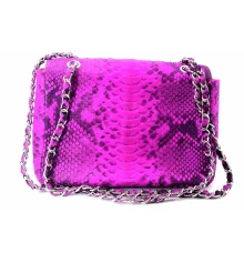 Сумочка из кожи питона (20×14×8 см) розовая купить в интернет магазине подарков ПраздникШоп
