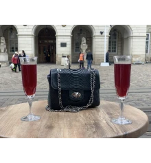 Сумочка из кожи питона (20×14×8 см) зеленая купить в интернет магазине подарков ПраздникШоп