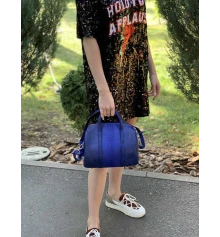 Сумочка из кожи питона синяя (26×22×14 см) купить в интернет магазине подарков ПраздникШоп