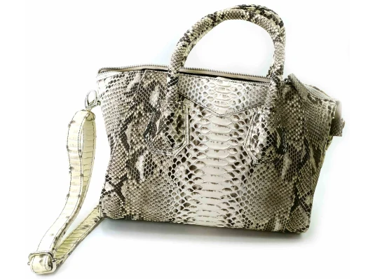 Сумочка из кожи питона (30×21×18 см) натуральный цвет купить в интернет магазине подарков ПраздникШоп