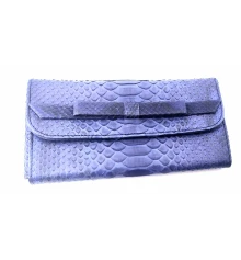 Кошелек из кожи питона (20×10×2 см) синий купить в интернет магазине подарков ПраздникШоп