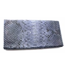 Кошелек из кожи питона (20×10×2 см) сине -серый купить в интернет магазине подарков ПраздникШоп