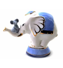 Мышка со слоном фарфоровые (9×10×4 см) купить в интернет магазине подарков ПраздникШоп