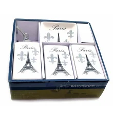 Набор для ванной керамический «Paris» (22×23×8 см) купить в интернет магазине подарков ПраздникШоп