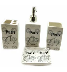 Набор для ванной керамический «Paris» (22×23×8 см) A купить в интернет магазине подарков ПраздникШоп