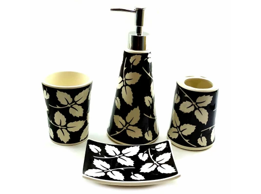 Набор для ванной керамический «Листья» (22×23×8 см) купить в интернет магазине подарков ПраздникШоп