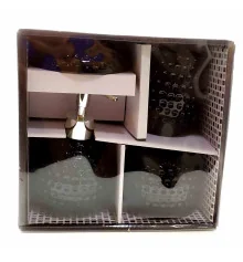 Набор для ванной Гольф керамический (23×21×11 см) черный купить в интернет магазине подарков ПраздникШоп