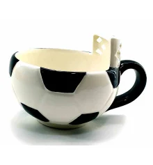 Чашка керамическая «Футбол» (16×12.5×11 см) (450 мл) купить в интернет магазине подарков ПраздникШоп