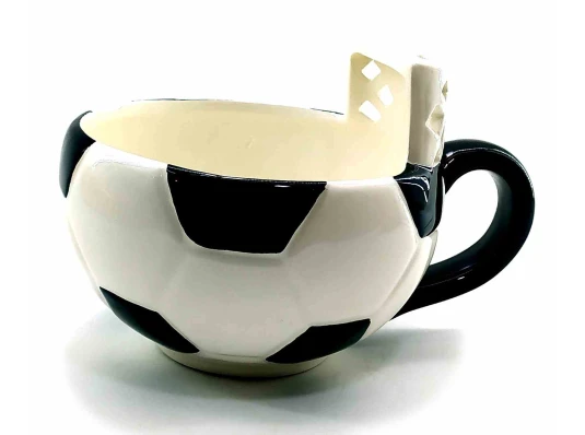 Чашка керамическая «Футбол» (16×12.5×11 см) (450 мл) купить в интернет магазине подарков ПраздникШоп