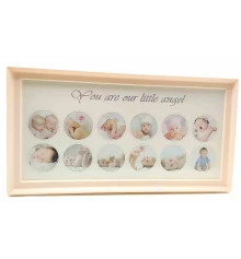 Фоторамка «Для новорожденных» для девочек (39×20×2 см) бежевая купить в интернет магазине подарков ПраздникШоп