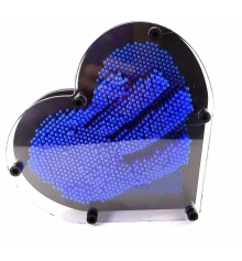 Пинарт «Сердце» синий (19×17×4 см) купить в интернет магазине подарков ПраздникШоп