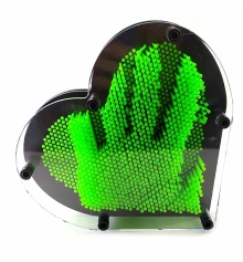 Пинарт «Сердце» зеленый (19×17×4 см) купить в интернет магазине подарков ПраздникШоп