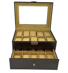 Шкатулка для часов на 20 шт. (28×20×16 см) купить в интернет магазине подарков ПраздникШоп
