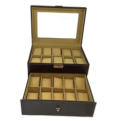 Шкатулка для часов на 20 шт. (28×20×16 см) купить в интернет магазине подарков ПраздникШоп