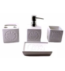 Набор для ванной керамический (23×18×8 см) купить в интернет магазине подарков ПраздникШоп
