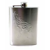 Фляга из нерж.стали «Волк» (230 мл) (13.5×10×2 см)