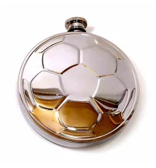 Фляга из нерж.стали «Футбол» (150 мл) (11.5×10×1.5 см) купить в интернет магазине подарков ПраздникШоп