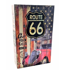 Книга- сейф «Route 66» (24.5×16×5.5 см) купить в интернет магазине подарков ПраздникШоп