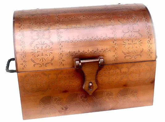 Сундук из массива дерева «Слоны» коричневый (60×40×45 см) A купить в интернет магазине подарков ПраздникШоп