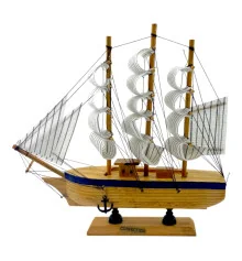 Модель парусника на подставке (24) (24.5×24×6 см) A купить в интернет магазине подарков ПраздникШоп