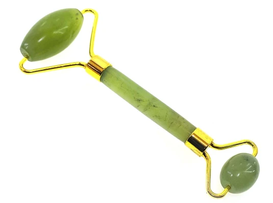 Массажер нефритовый двойной валик с ручкой в футляре Fine (14.5×5.5×2 см) купить в интернет магазине подарков ПраздникШоп