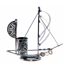 Техно-арт подставка под ручки «Парусник» металл (17×20×5.5 см) A купить в интернет магазине подарков ПраздникШоп