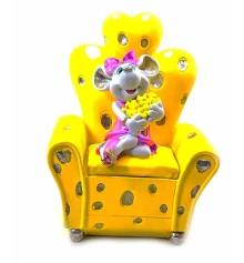 Мышка на кресле шкатулка (15×9×9 см) B купить в интернет магазине подарков ПраздникШоп