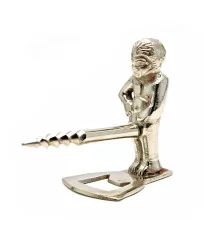 Штопор бронзовый «Мальчик» хром (7×8×4.2 см) купить в интернет магазине подарков ПраздникШоп