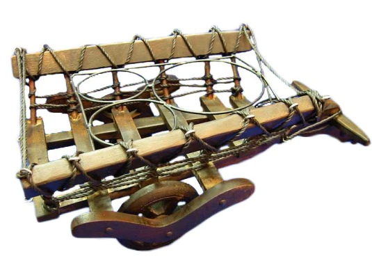 Подставка под бутылку деревянная «Телега» (39.5×21×15 см) купить в интернет магазине подарков ПраздникШоп