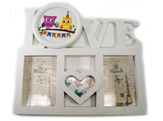 Фоторамка на 4 фото (фото 10×15 см d-12 см) (36×32.5×3 см) купить в интернет магазине подарков ПраздникШоп