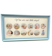 Фоторамка «Для новорожденных» для мальчиков (39×20×2 см) голубая купить в интернет магазине подарков ПраздникШоп