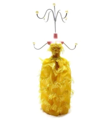 Подставка под бижутерию «Манекен» желтая (25×9.5×9 см) купить в интернет магазине подарков ПраздникШоп