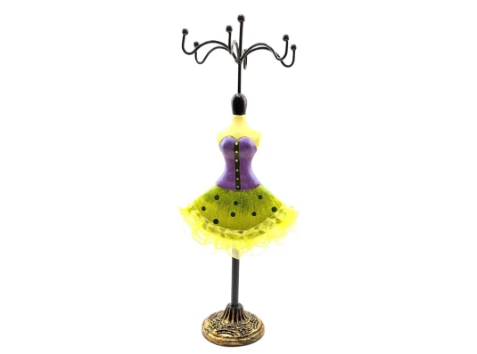 Подставка под бижутерию «Манекен» фиолетово-зеленая (27.5×7×10 см) купить в интернет магазине подарков ПраздникШоп