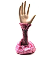 Подставка под бижутерию «Рука» розовая (19.5×5.5×3.5 см) купить в интернет магазине подарков ПраздникШоп