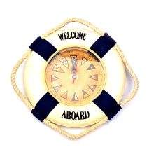 Часы «Спасательный круг» синий (d-20 см) купить в интернет магазине подарков ПраздникШоп